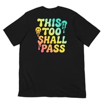 Image 2 of hyper color gumbo skull Unisex t-shirt