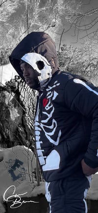 Image 4 of Faith & Loyalty “Eternal Conflict” Puffer Suit (Black)