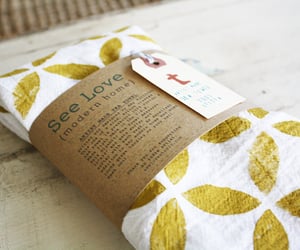 Image of Modern Mustard Tea Towel