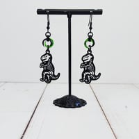 Image 3 of Skeletal Dino Earrings