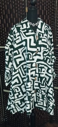 Hunter Green/White Tunic