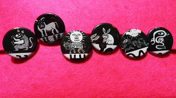 Pig horoscope chinese zodiac sign pin buttons series 1 | pinkFROGnyc
