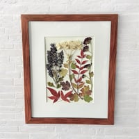 Image 3 of Genuine Veronica, Chrysanthemum And Obsession Nandina Wildflowers In 8" X 10" Frame (Item# 20230508)