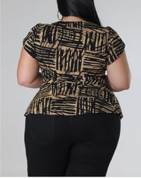 Image 3 of At the Office Wrap Top 