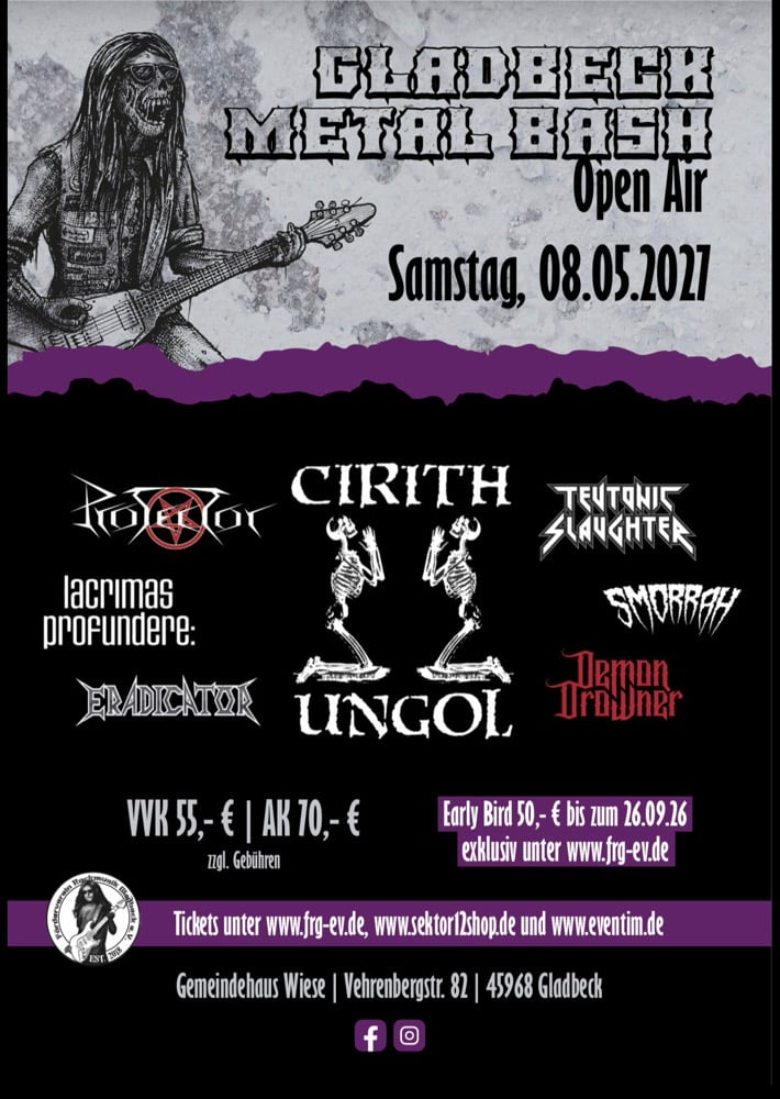 Image of Gladbeck Metal Bash Open Air 2027 T-Shirt Bundle 