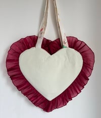 Image 3 of The Dreamland Bear Heart Tote- LFW Collection 🧸🖤