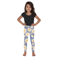 Image 4 of Girls Kid's Leggings (Daisies)