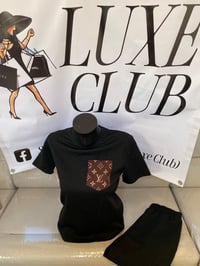 Image 2 of lv inspired short sets women’s 
