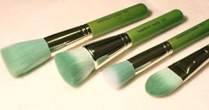 Image of Green Bamboo 4pc "Foundation" Brush Kit