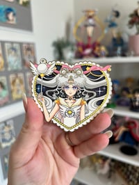 Image 2 of Heart Series Cosmos enamel pin 