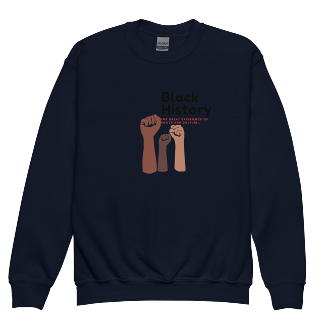 Youth crewneck sweatshirt/ Black History 