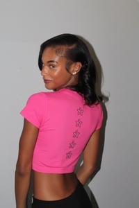 Image 2 of SUPER ST✰R RHINESTONE BBY TEE