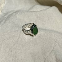 Image 3 of GREEN BASKET RING (H½)