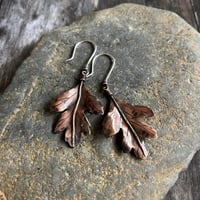 Image 4 of Autumn Leaf Earrings ~ Hawthorn