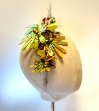 Image 3 of Iridescent flower headpiece