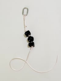 Image 1 of Black + Pink Clip Charm