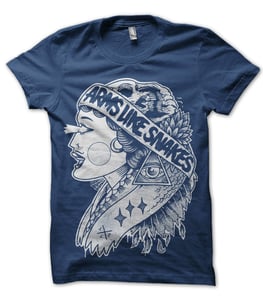 Image of Madness Goddess T-Shirt - dark blue
