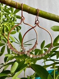 Image 1 of Kyanite Hoop Earrings