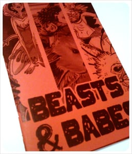 Image of Beasts and Babes mini art book