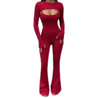 Image 3 of Round Neck 2 Piece Jumpsuit