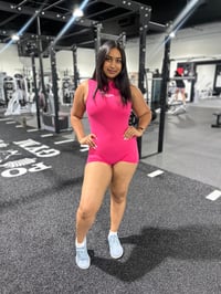 Image 3 of  PINK MAGA Backless Short Bodysuit 