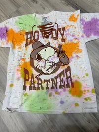 Xlarge Howdy lace destroyed