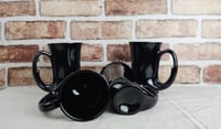 Image 7 of Set of 4 Black Amethyst Horn Mugs