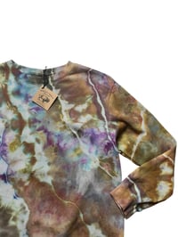 Image 3 of  M Unisex Crew Sweatshirt in Terrestrial Geode Ice Dye