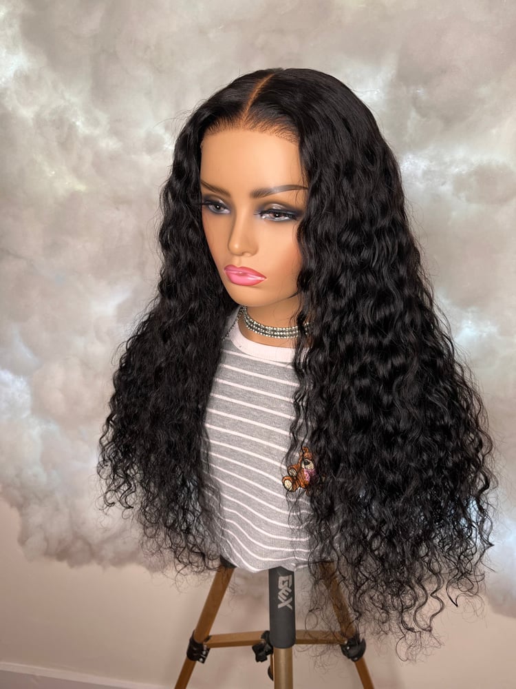 Image of Nadula 7x5 Water Wave Wig With Draw String In Nape Area