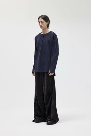 Image of EQUALNEAR - Astro Henley Sweatshirt (Blue)
