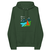 Image 1 of “DTF” Unisex eco raglan hoodie