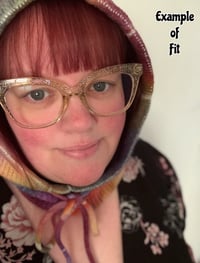 Image 7 of Adult Knit Balaclava in Mermaid Geode Ice Dye