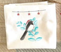 Willy Wag Tail Christmas Tea Towel