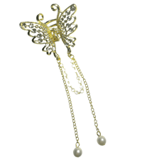 Image 1 of Tassel Butterfly Claw Clip