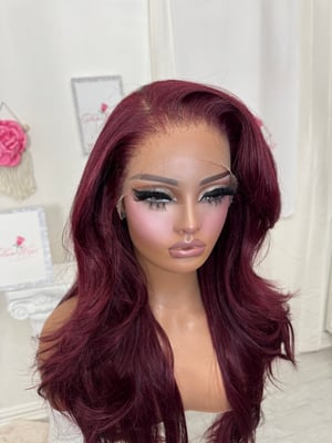 Image of Burgundy free part luxury (ready to ship)