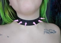 Image of Pink Spiked Collar