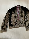 antique rare black Ottoman jacket with golden embroidery