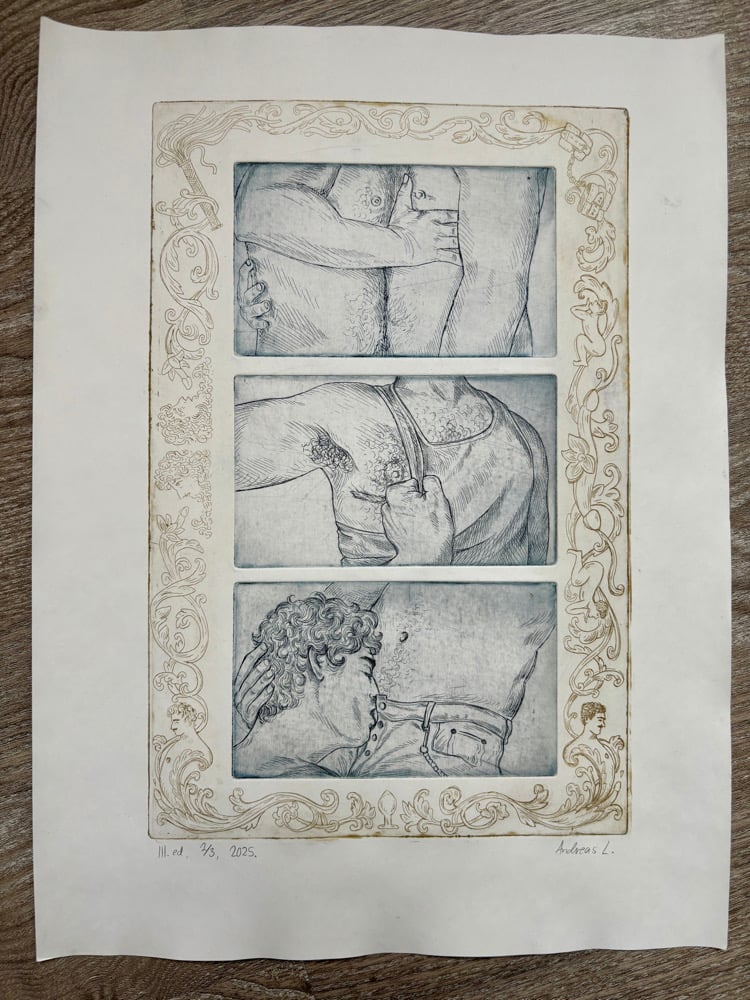 Image of Lust : Intaglio Triptych