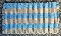 Image 2 of Blue & Peach - Two Tone - 35 Fathom - Lobster Rope Mat