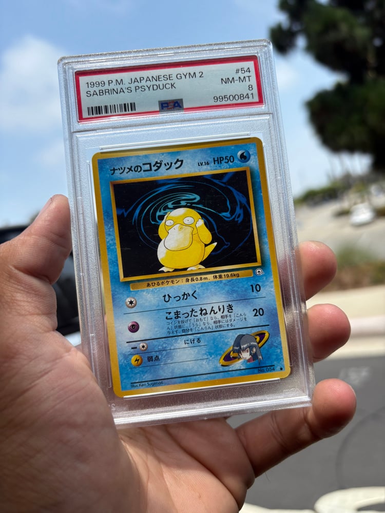 Image of PSA 9 Pokemon Japanese Sabrinas Psyduck