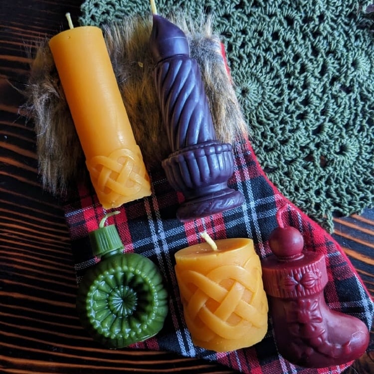 Image of Yuletide Stocking Candle Set (set of 5)