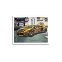 Lambo in LS Customs (GTA V) - Poster Print