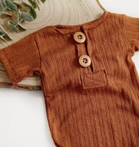 Image 2 of Sitter boys bodysuit Patrick | rusty brown | 12 months