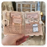 Image 2 of Handmade vintage lace snippet sample book