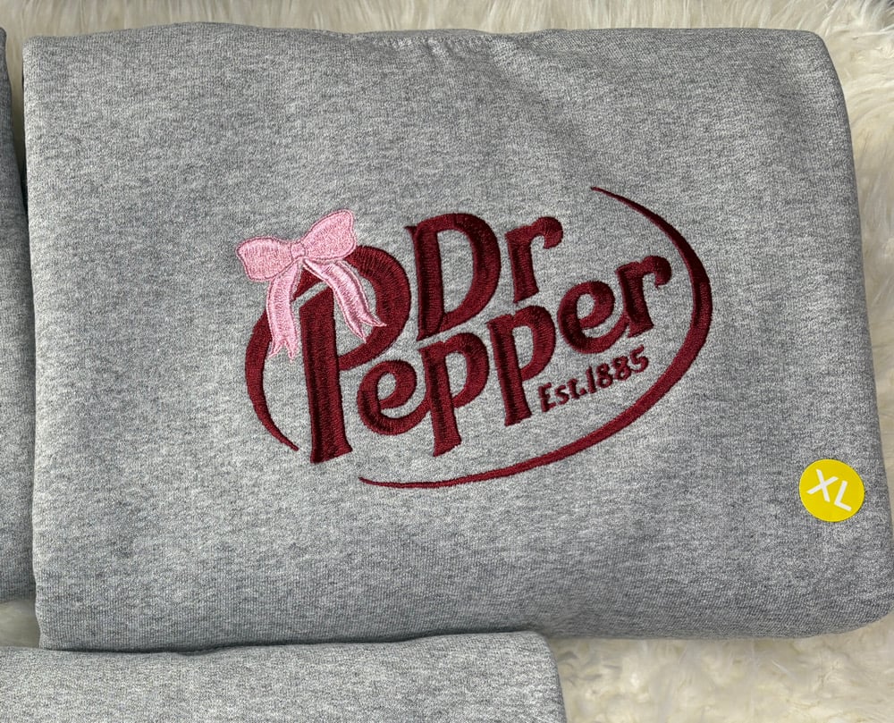 Image of Dr pepper with Bow 🎀