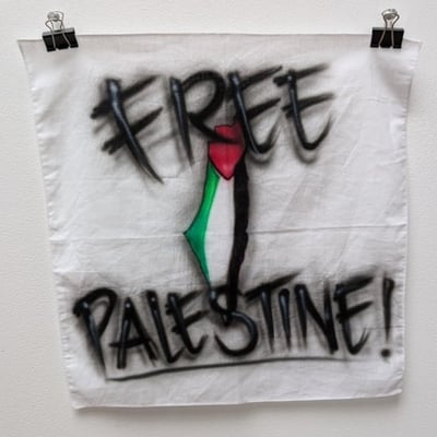 Image of "Free Palestine" handkerchief