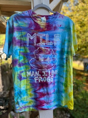 Image of MEDIUM MILF Man I Love Frogs Tie Dye Shirt 6