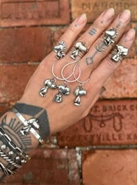 Image 4 of Sterling silver snoopy or woodstock 