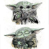 Image 1 of Grogu Baby Yoda Art Print Selection
