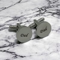 Image 2 of Engraved Dad Cufflinks